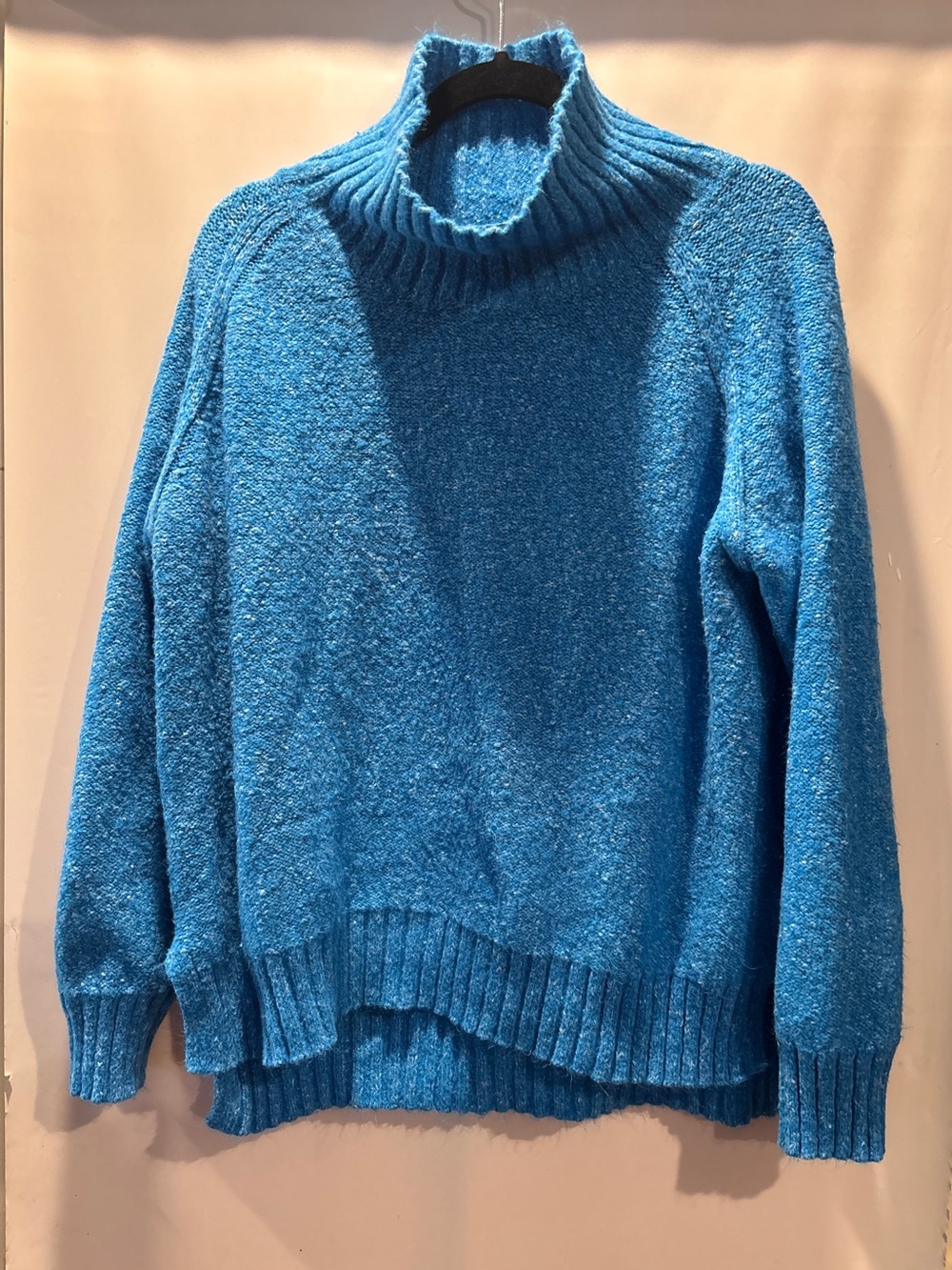 Lulus Pullover Turtleneck Sweater Women Large Blue Turtleneck